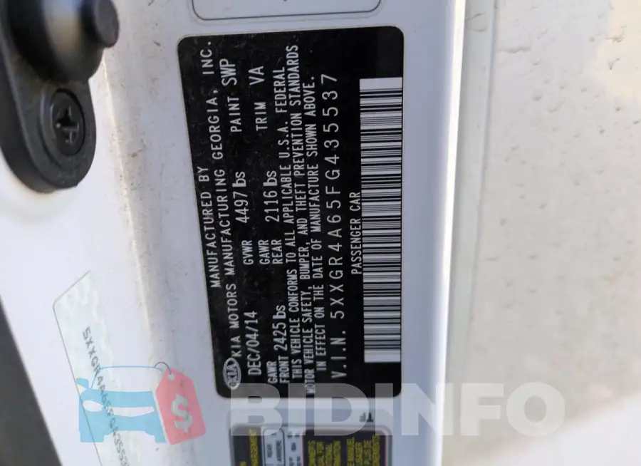 5XXGR4A65FG435537 Photo# 12