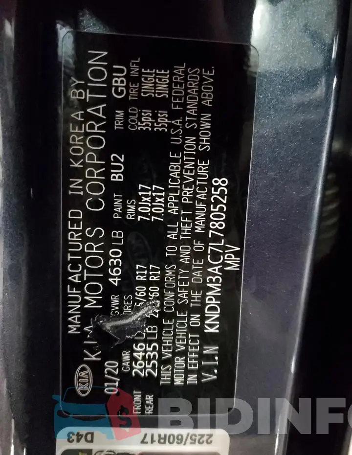 KNDPM3AC7L7805258 Photo# 14