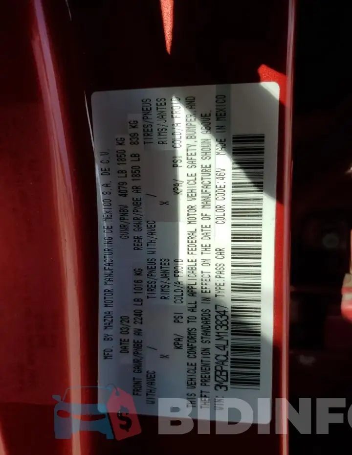 3MZBPACL4LM138347 Photo# 12