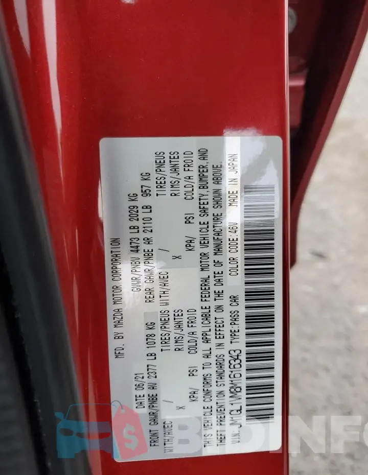 JM1GL1VM8M1616343 Photo# 14