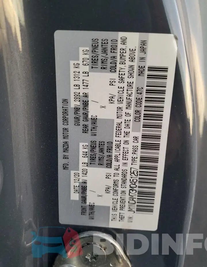 JM1NDAM73M0451257 Photo# 13