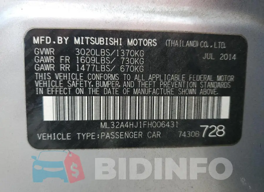 ML32A4HJ1FH006431 Photo# 13