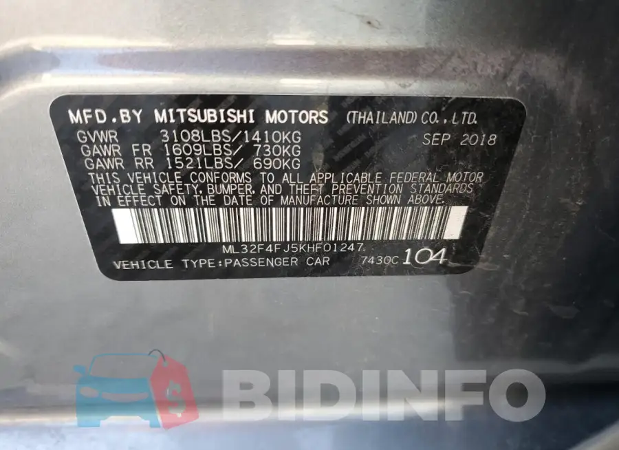 ML32F4FJ5KHF01247 Photo# 12
