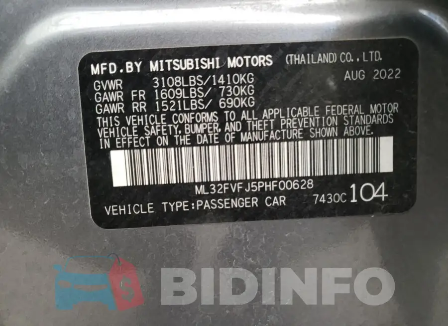 ML32FVFJ5PHF00628 Photo# 12