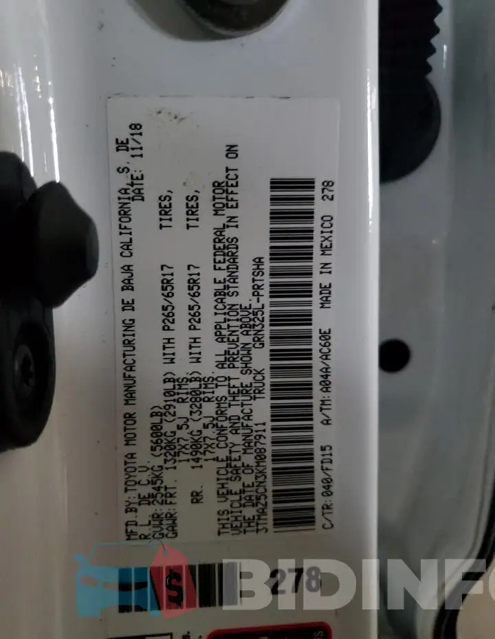 3TMAZ5CN3KM087911 Photo# 12
