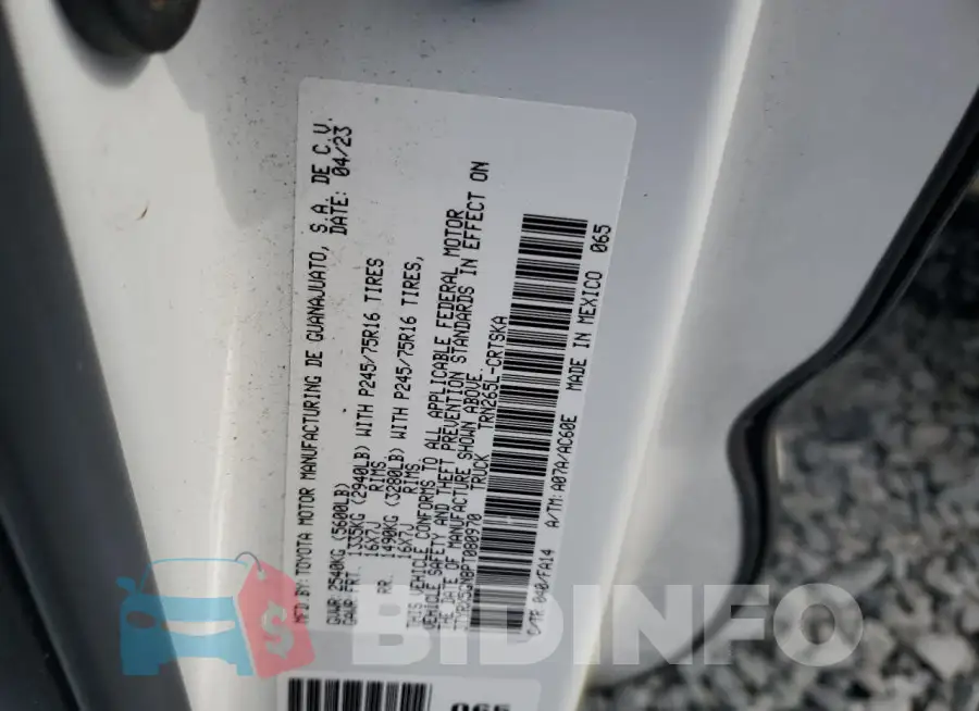3TYRX5GN8PT080970 Photo# 12