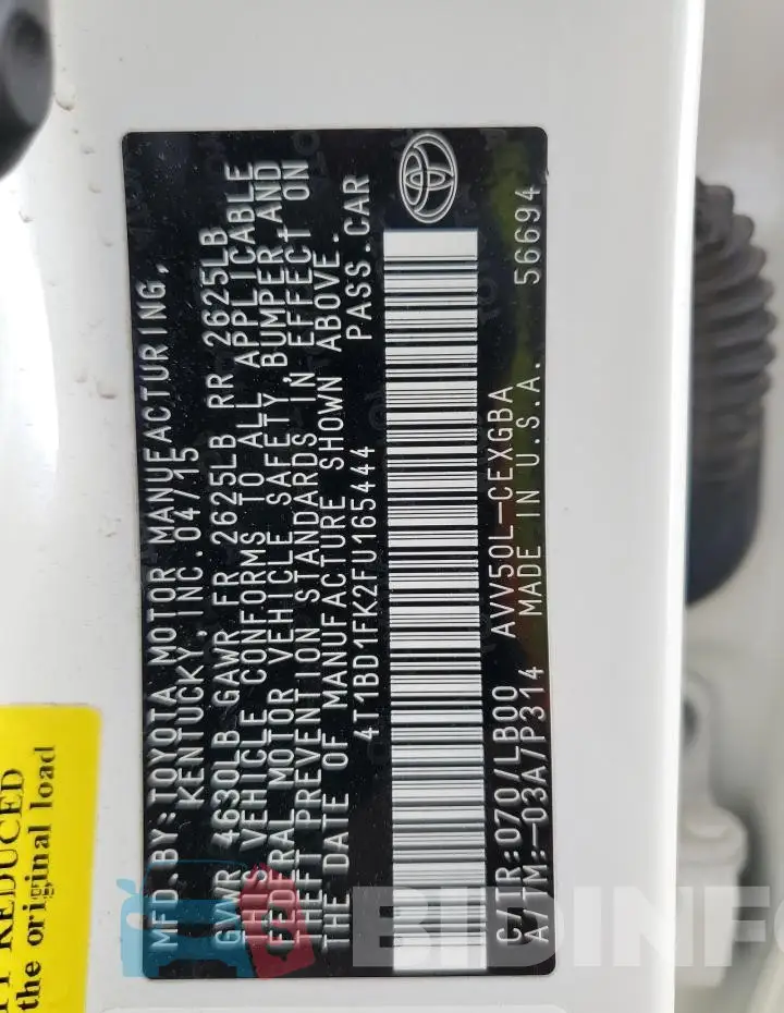4T1BD1FK2FU165444 Photo# 13