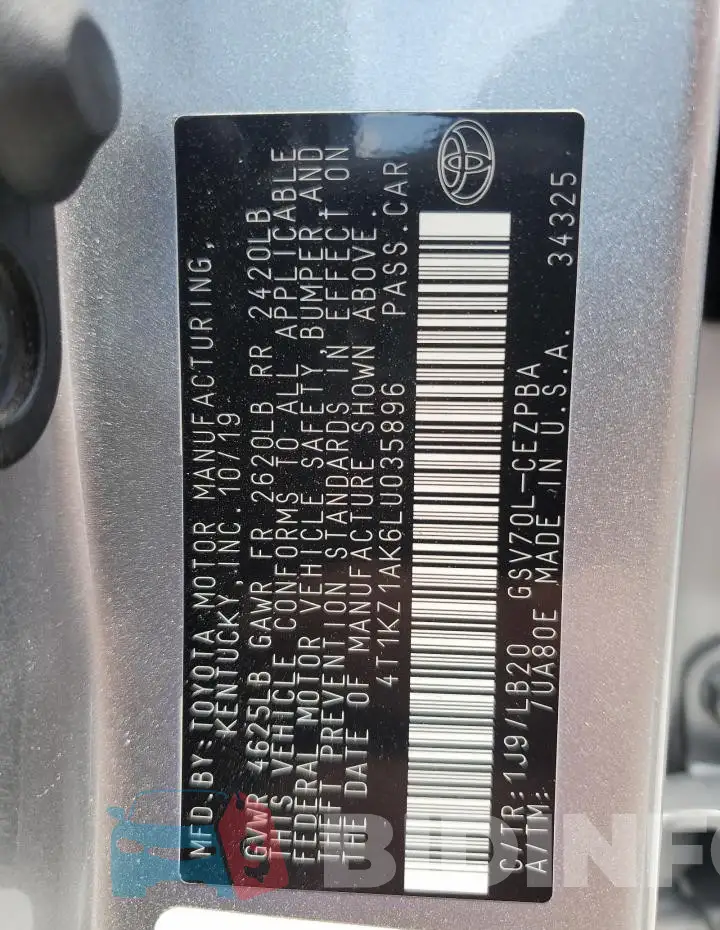 4T1KZ1AK6LU035896 Photo# 12