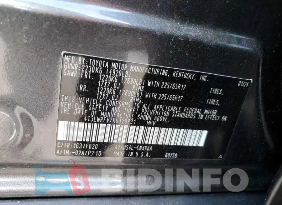 4T3LWRFV7RU128831 Photo# 13