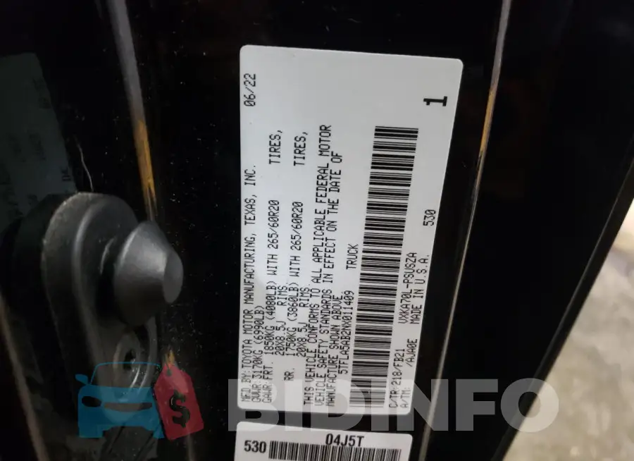 5TFLA5AB2NX011409 Photo# 13