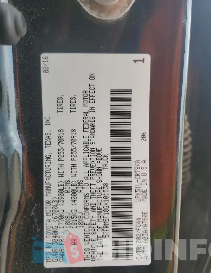 5TFRM5F18GX101538 Photo# 12