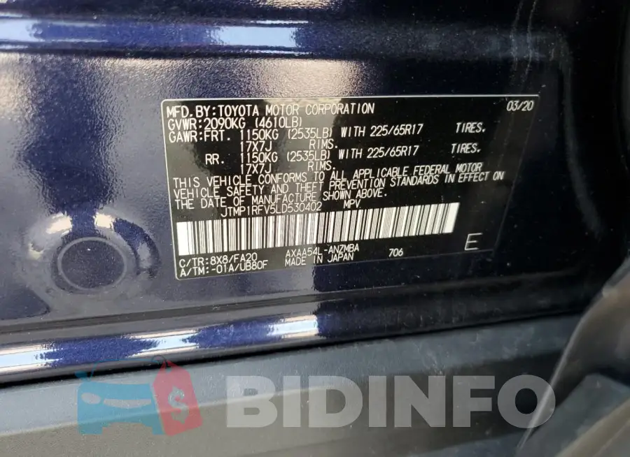 JTMP1RFV5LD530402 Photo# 13