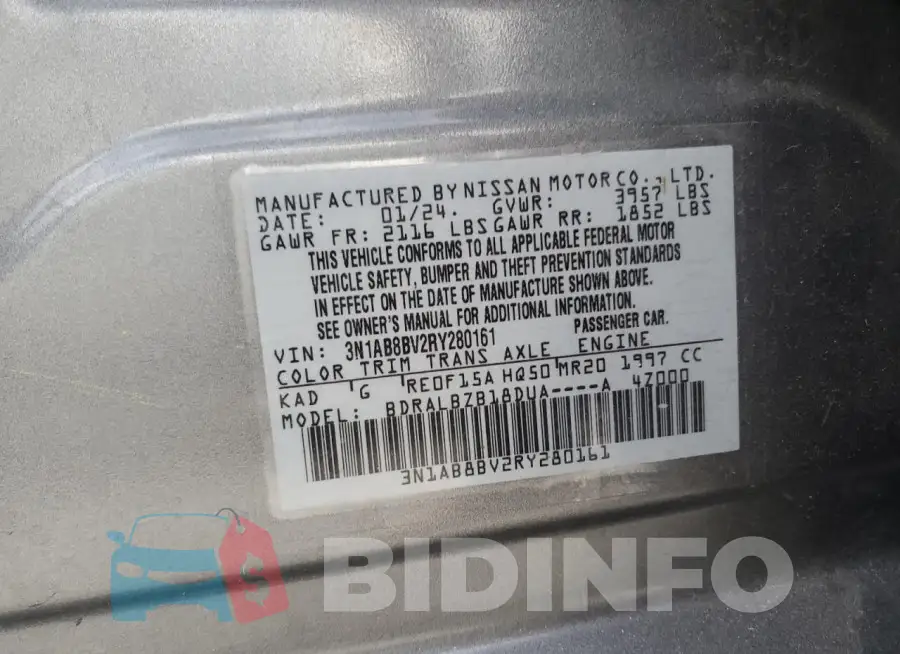 3N1AB8BV2RY280161 Photo# 12
