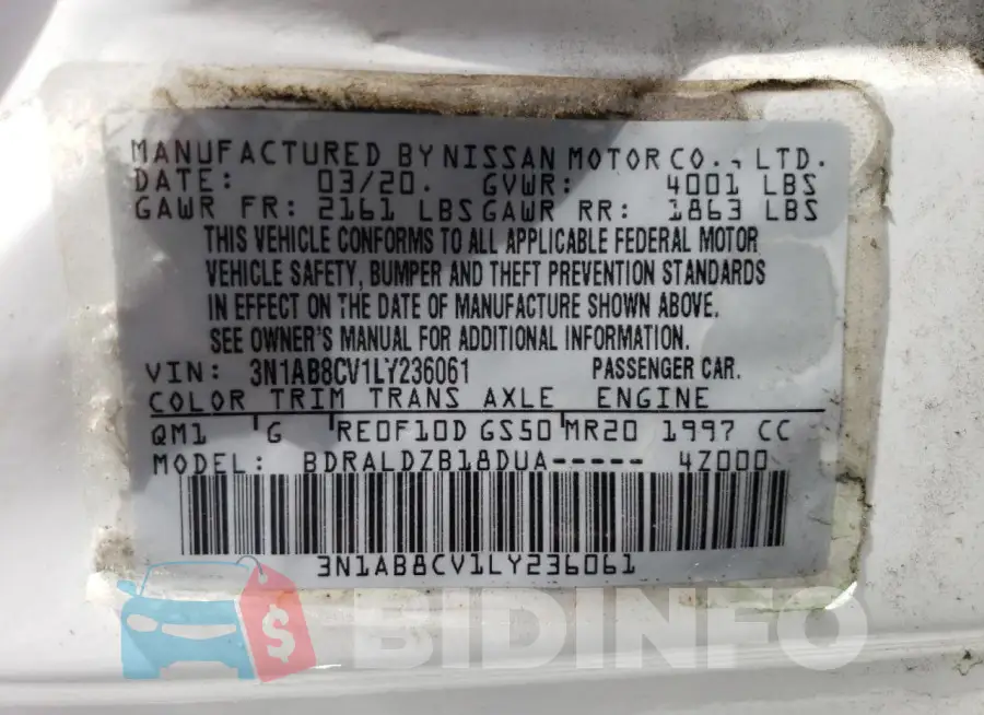 3N1AB8CV1LY236061 Photo# 13