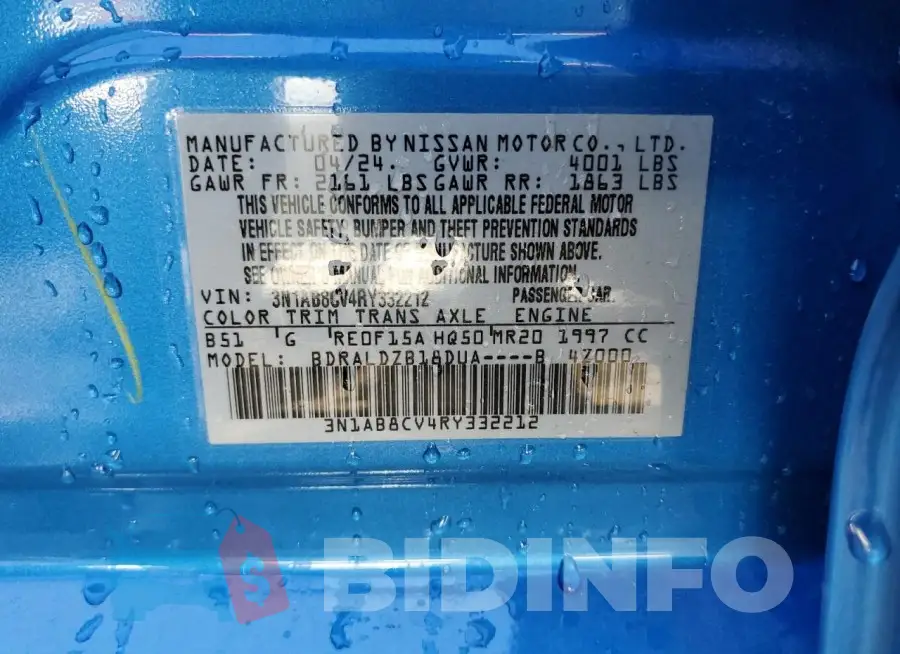 3N1AB8CV4RY332212 Photo# 13