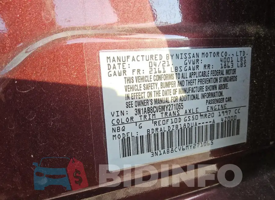 3N1AB8CV6MY271065 Photo# 13