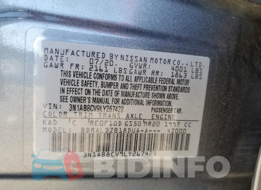 3N1AB8CV9LY267428 Photo# 12
