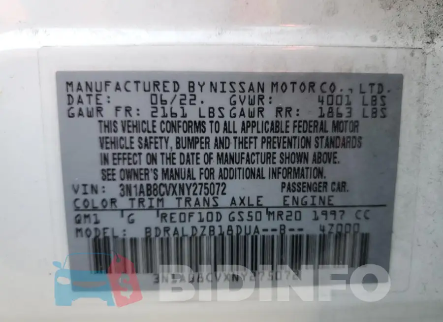 3N1AB8CVXNY275072 Photo# 12