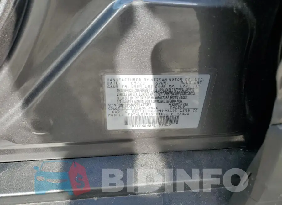 3N1CP5BV2RL477367 Photo# 13