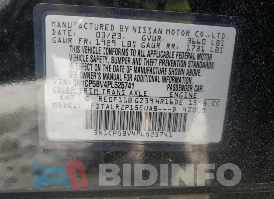 3N1CP5BV4PL525741 Photo# 12