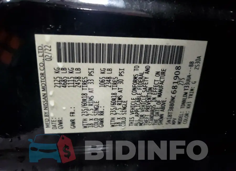 5N1BT3BB0NC681908 Photo# 13