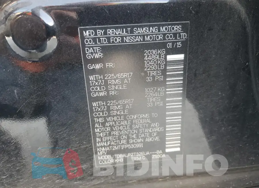 KNMAT2MT1FP530991 Photo# 13