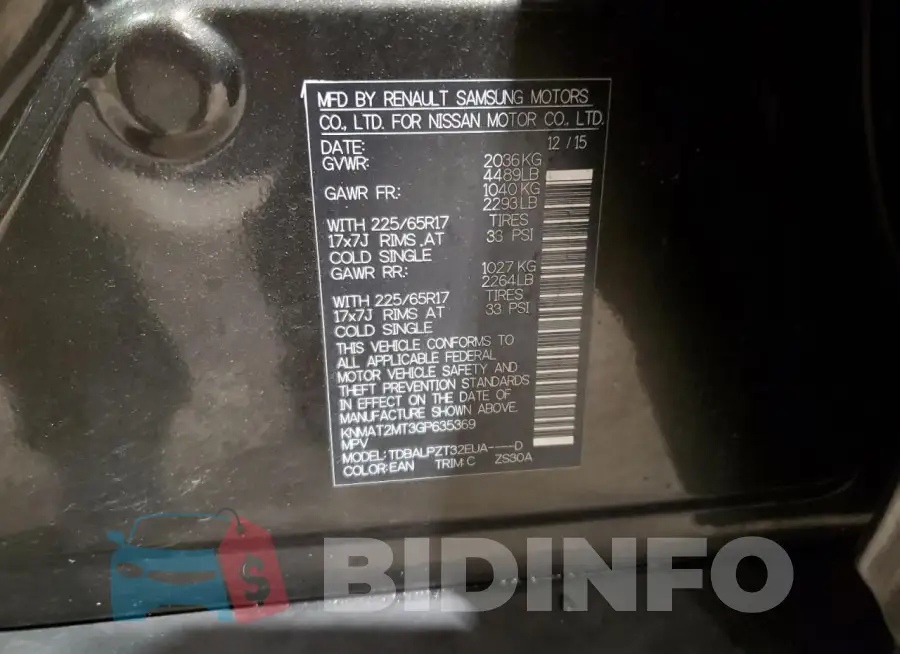 KNMAT2MT3GP635369 Photo# 13