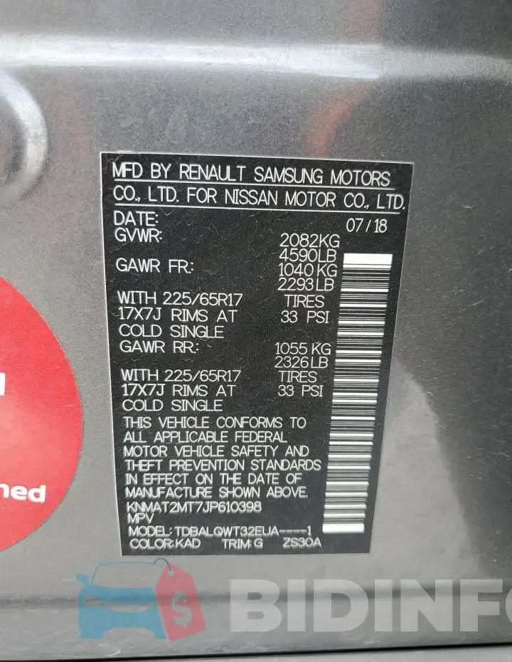 KNMAT2MT7JP610398 Photo# 13
