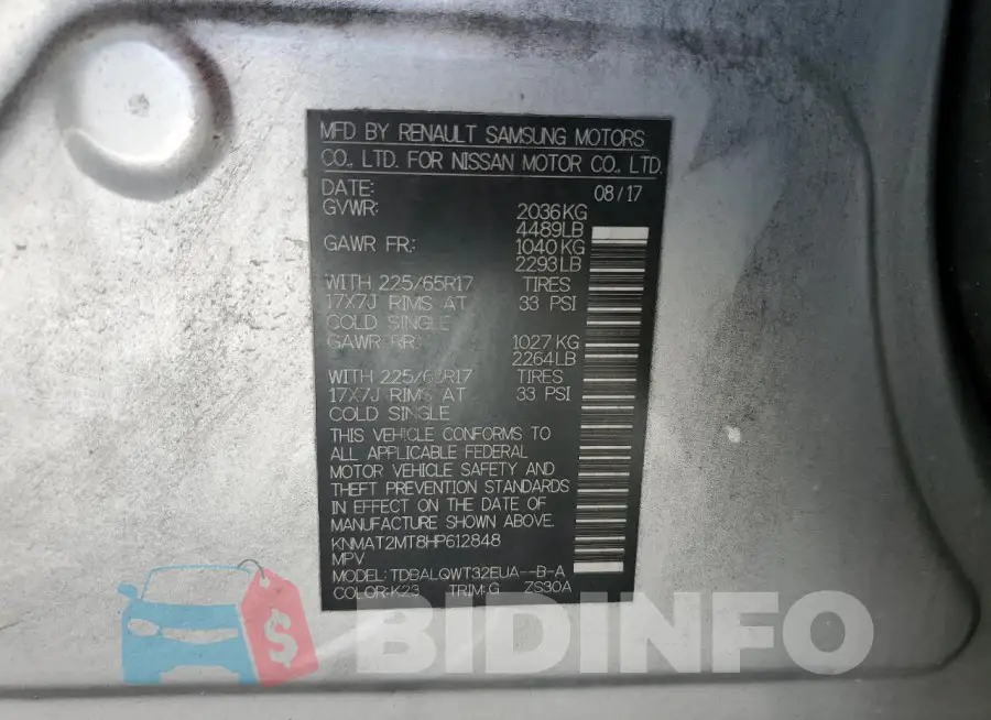 KNMAT2MT8HP612848 Photo# 13