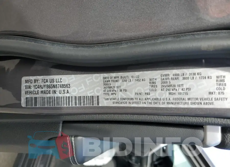 1C4RJYB65N8748563 Photo# 13