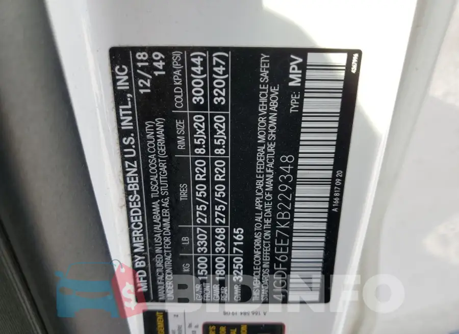 4JGDF6EE7KB229348 Photo# 14