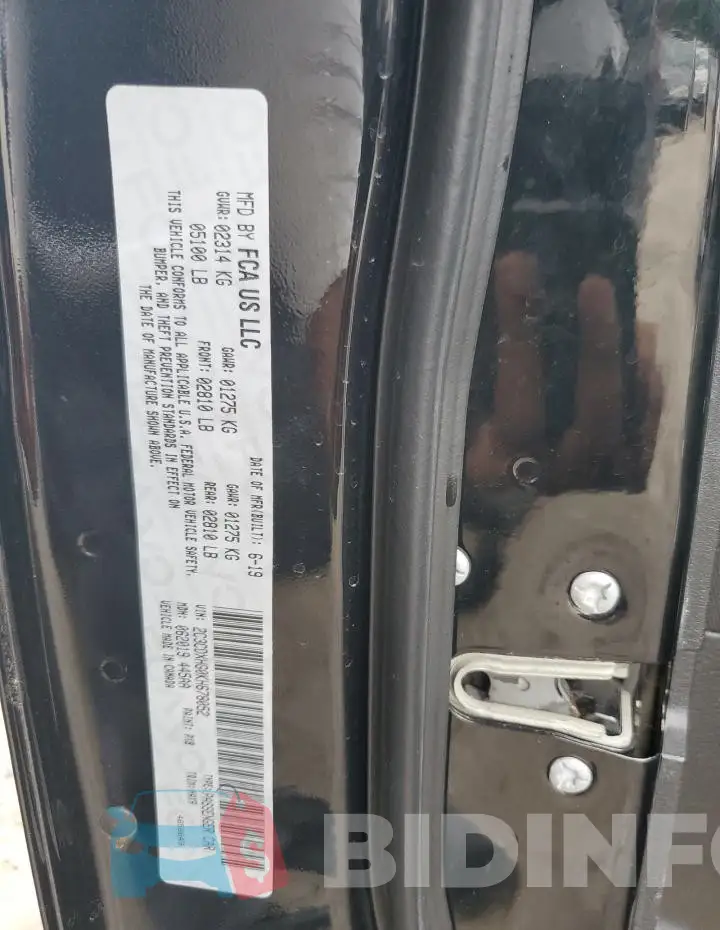 2C3CDXHG0KH678052 Photo# 12