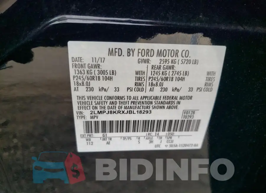 2LMPJ8KRXJBL18293 Photo# 13