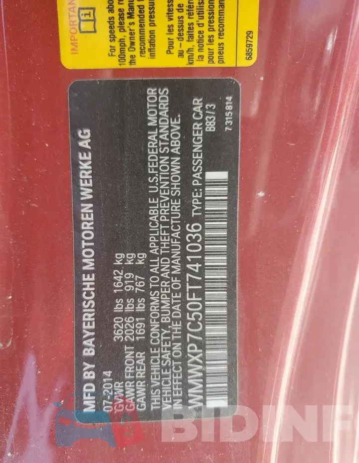 WMWXP7C50FT741036 Photo# 12