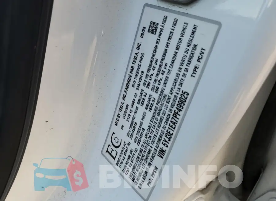 5YJ3E1EA7PF499025 Photo# 12