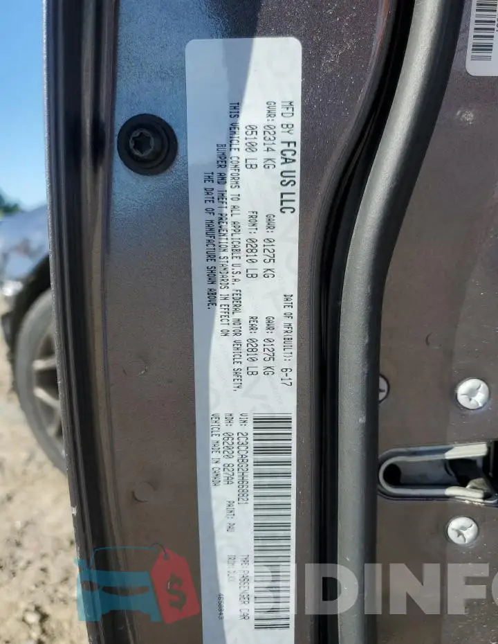 2C3CCABG2HH668821 Photo# 12