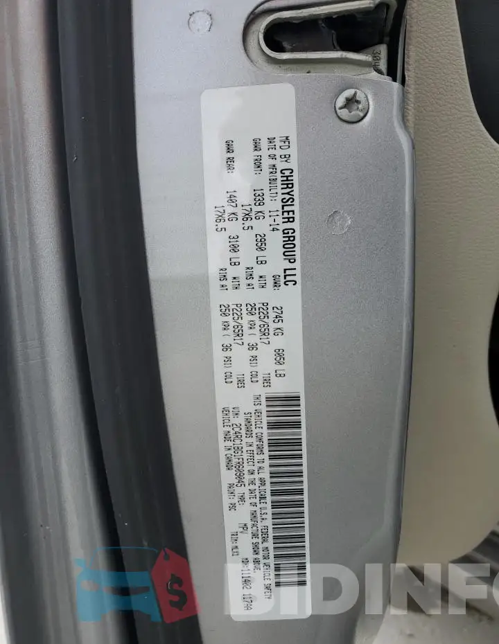 2C4RC1BG1FR609045 Photo# 13