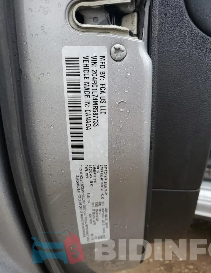 2C4RC1L74MR587733 Photo# 13