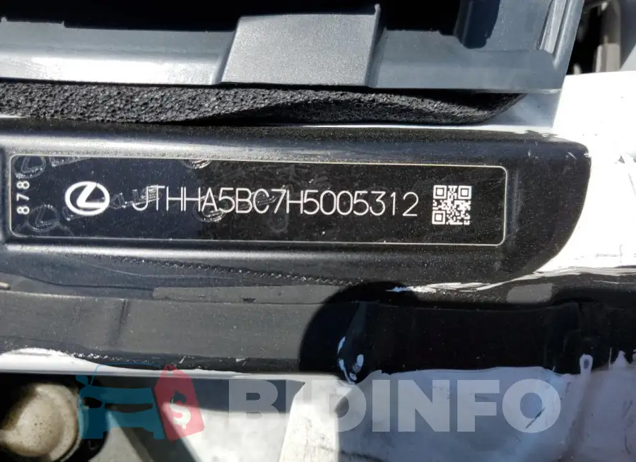 JTHHA5BC7H5005312 Photo# 13
