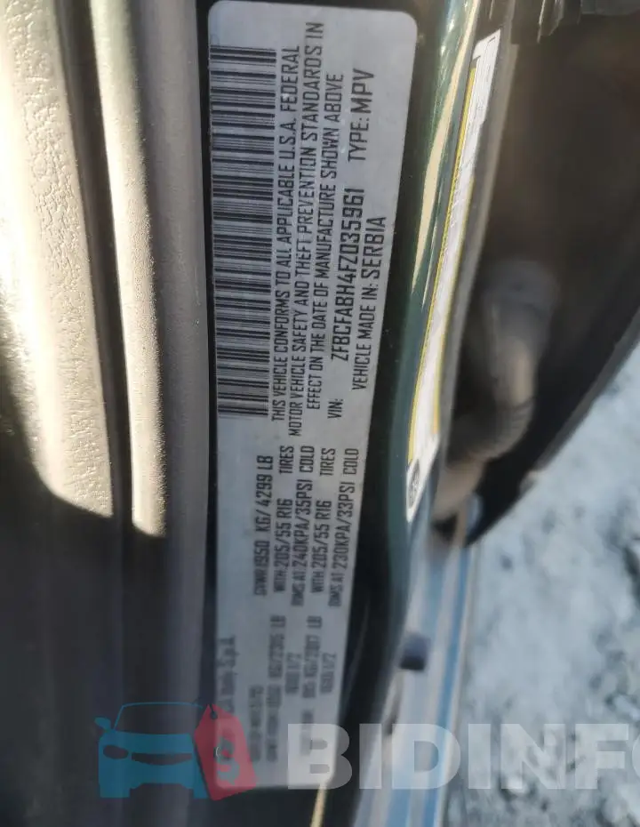 ZFBCFABH4FZ035961 Photo# 13