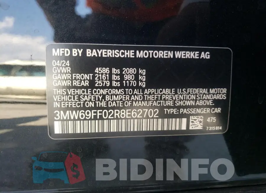 3MW69FF02R8E62702 Photo# 12