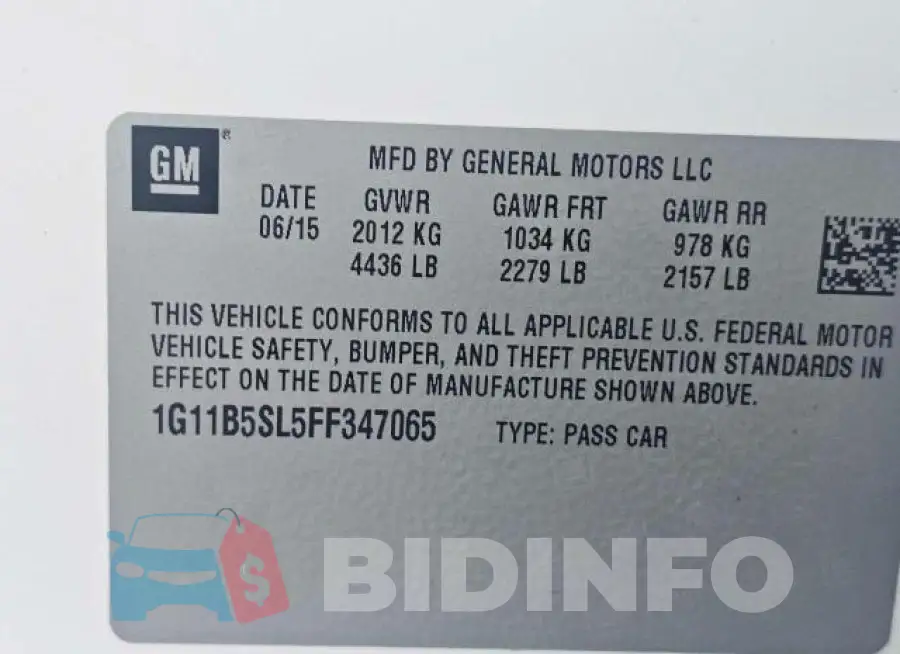1G11B5SL5FF347065 Photo# 10