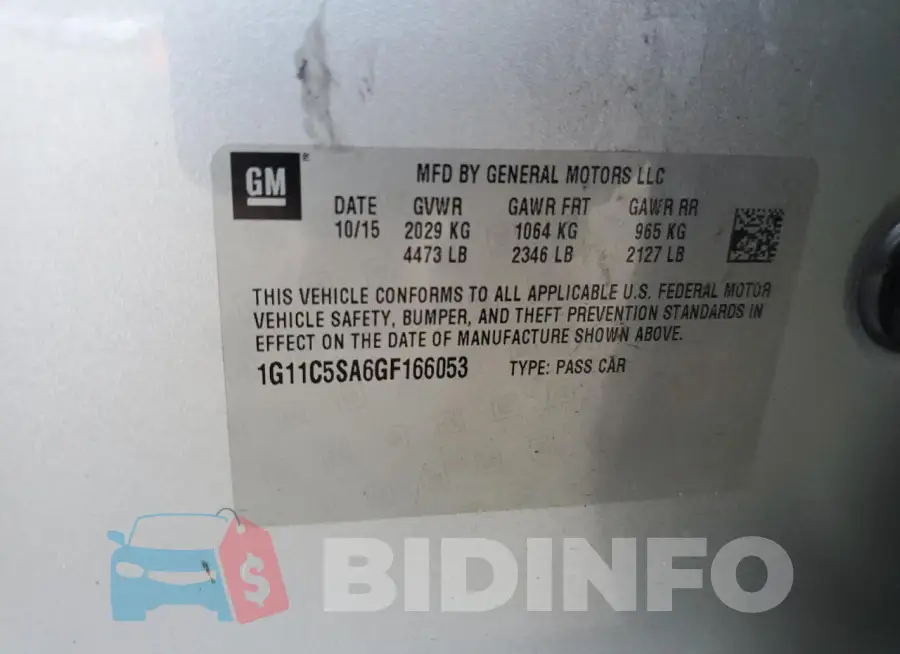 1G11C5SA6GF166053 Photo# 12