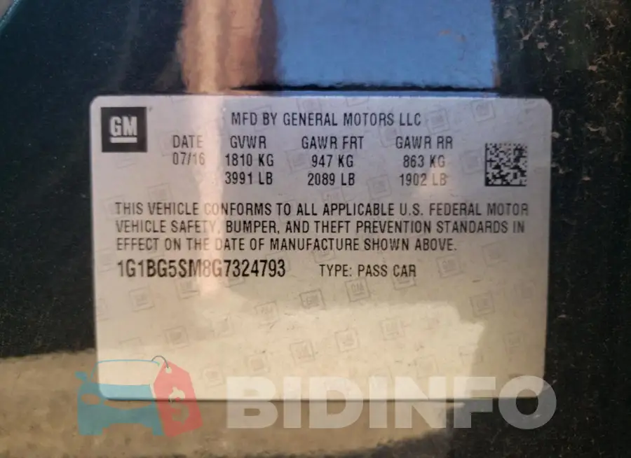 1G1BG5SM8G7324793 Photo# 12