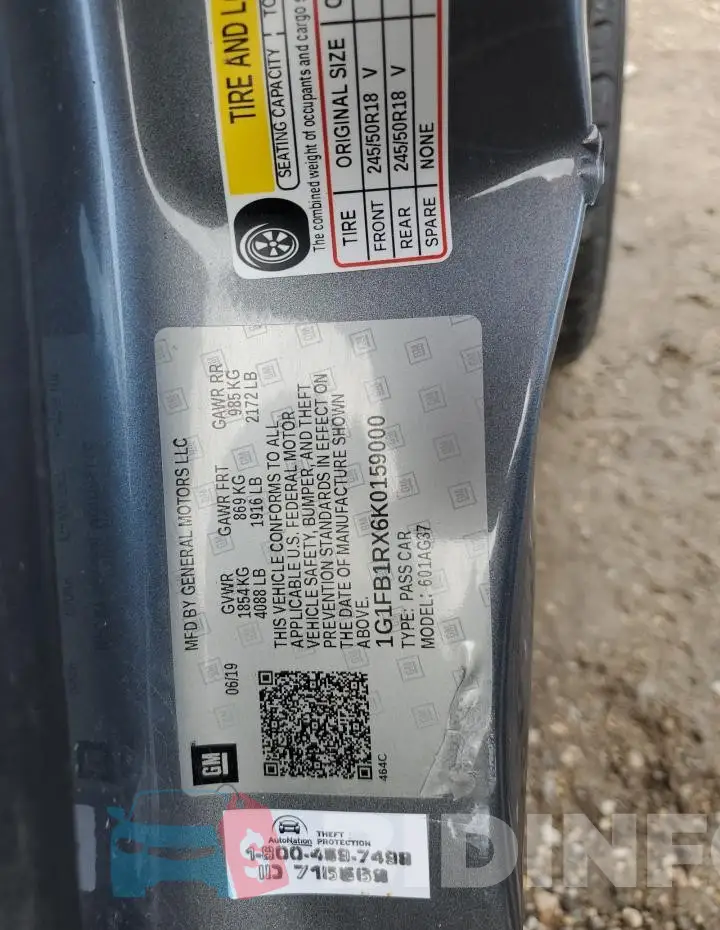 1G1FB1RX6K0159000 Photo# 12