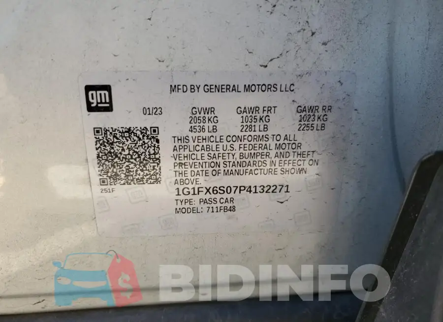 1G1FX6S07P4132271 Photo# 12