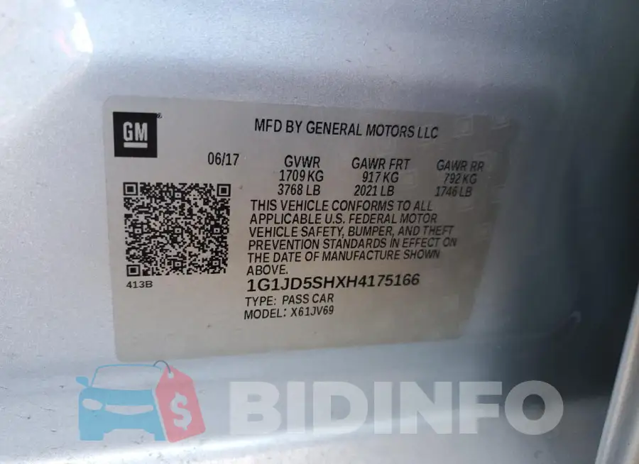 1G1JD5SHXH4175166 Photo# 13