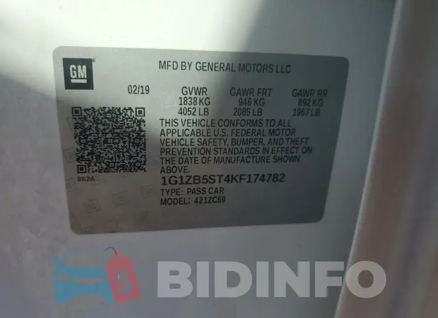1G1ZB5ST4KF174782 Photo# 12