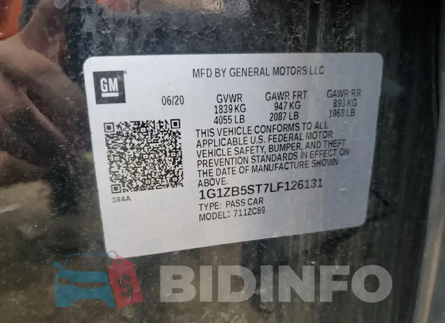1G1ZB5ST7LF126131 Photo# 12