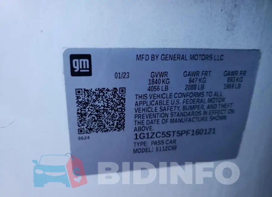 1G1ZC5ST5PF160121 Photo# 12
